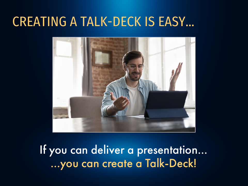 Talk-Deck Creator interface